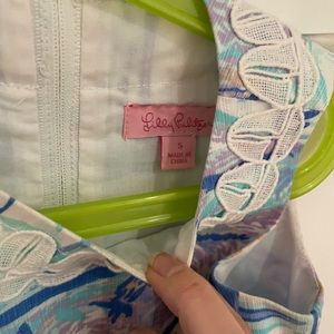 Lilly Pulitzer shift dress for girls sailboats pattern